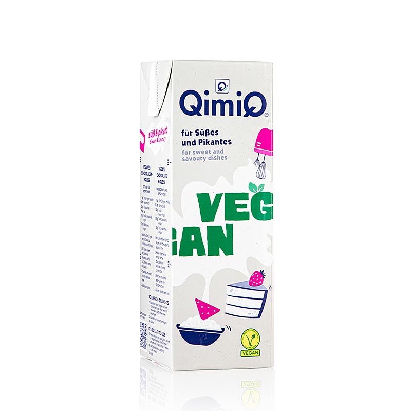 QimiQ VEGAN Whip en Tetra Pak, base de crema muntable / NATURAL - 1 kg - Tetra Pak