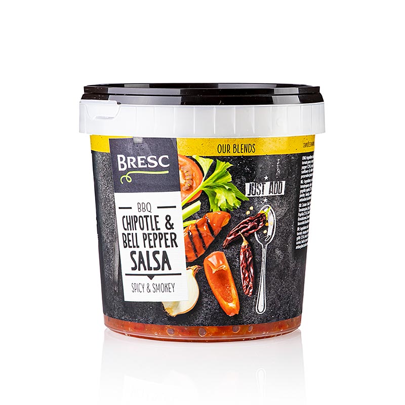 Chipotle- og paprikusalsa, Bresc - 1 kg - PE skammtur