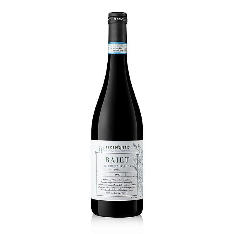 2022 BAJET Barbera d`Alba, e thate, 13.5% vol., Pedemontis - 750 ml - Shishe