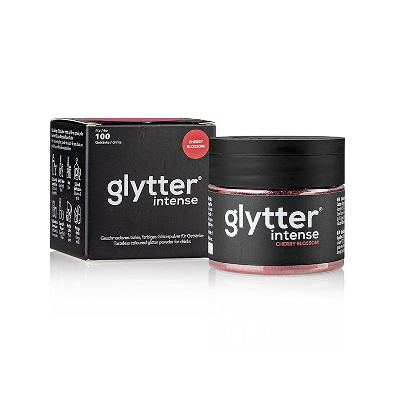 glitter intenso Flor de Cerejeira, po comestivel com glitter (vermelho) - 10 g - dose de PE