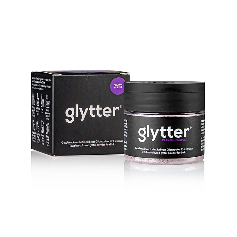 glytter Playful Purple, spiseligt glitterpulver, (Lilla / Violet) - 10 g - PE-dosis