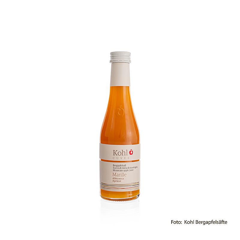 Suc de poma de muntanya Kohl Cuvee + albercoc - 200 ml - Ampolla