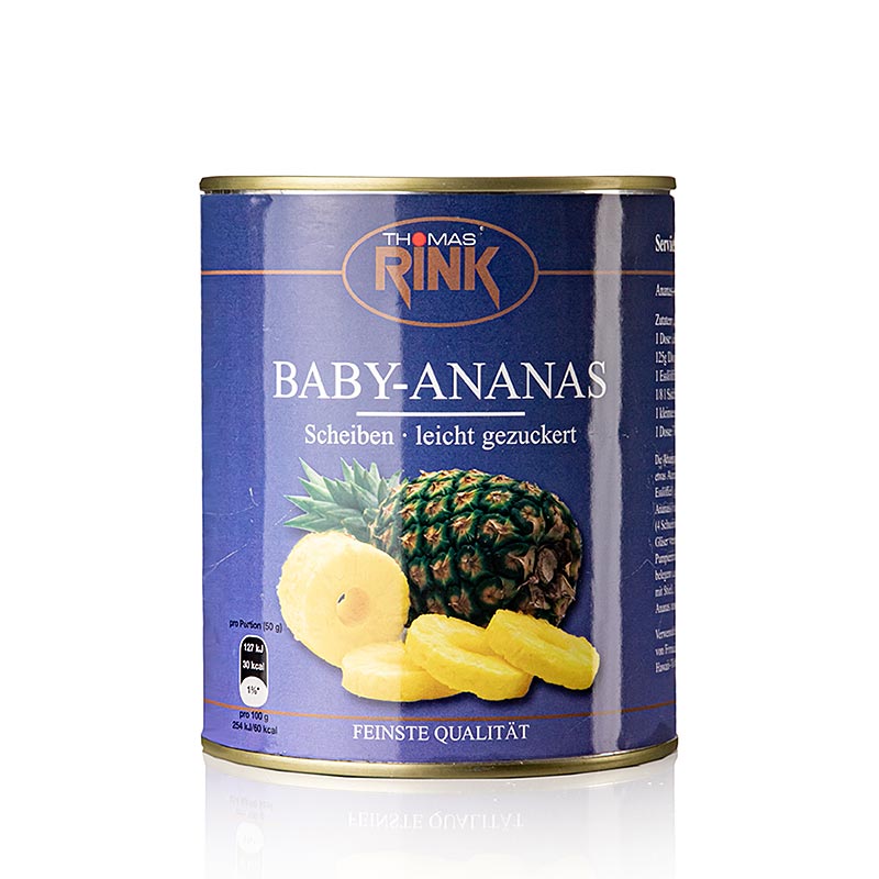 Fette di ananas baby Thomas Rink, 28-32 fette - 830 g - Potere