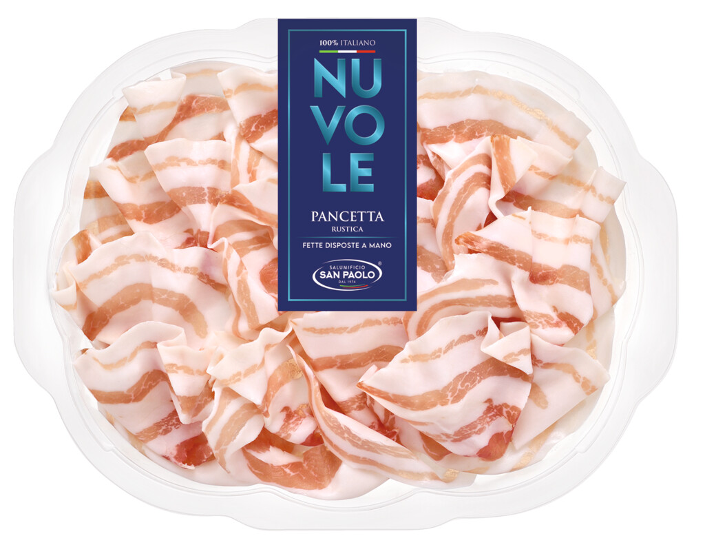 Pancetta arrotolata nazionale, pork belly, cold cuts, Salumificio San Paolo - 100 g - pack