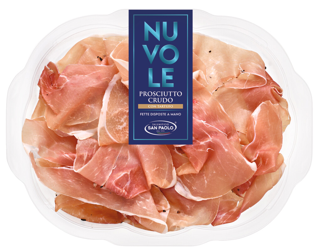 Prosciutto crudo al tartufo, yermantarli cig domuz jambonu, sogus etler, Salumificio San Paolo - 90 g - ambalaj