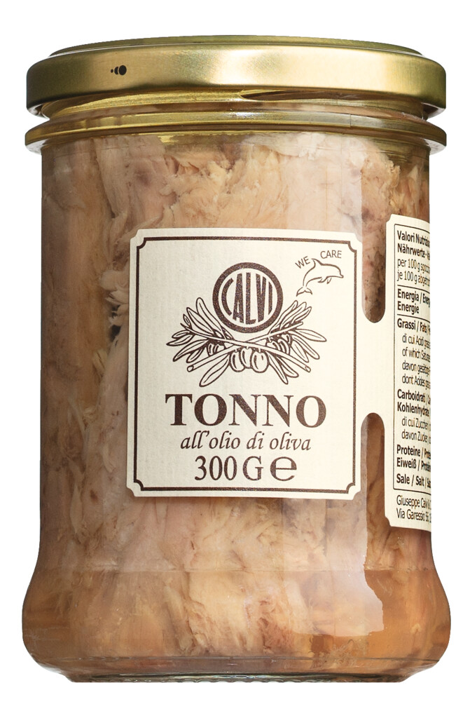 Tonno all`olio d`oliva, tonhal olivaolajban, Calvi - 300g - Uveg