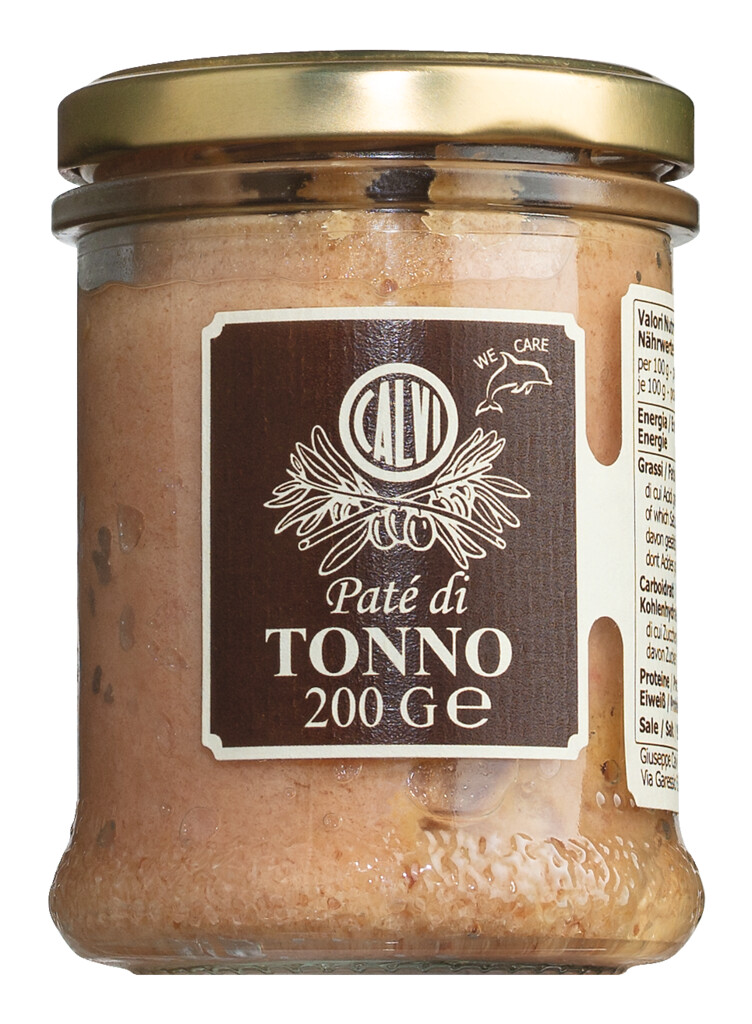 Pate di tonno, tunfiskkrem, Calvi - 200 g - Glass