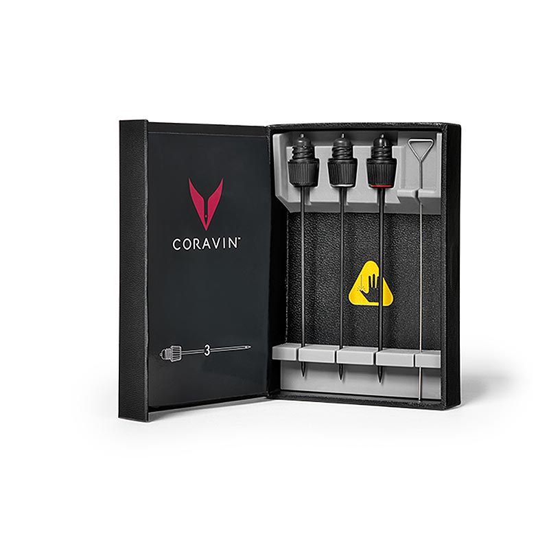 Coravin Wine Access System, set de 3 aiguilles avec dispositif de nettoyage - 4 pièces - boîte