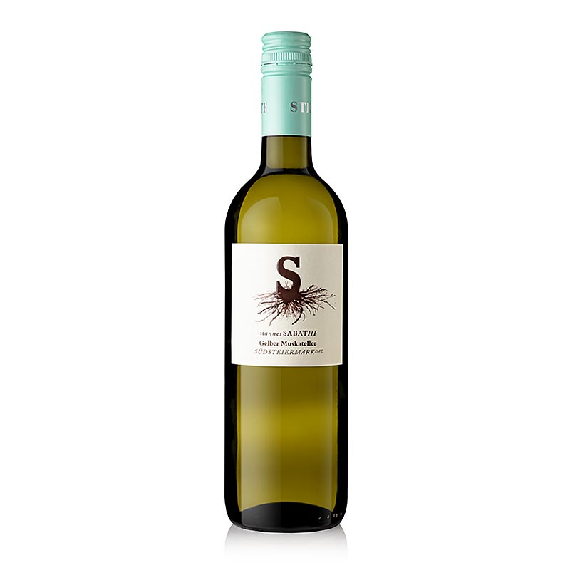2024 Gele Muscat witte wijn, droog, 12,5% vol., Hannes Sabathi - 750 ml - Fles