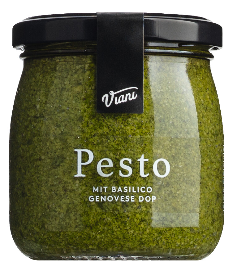 PESTO - genovai bazsalikommal DOP, Pesto Genovese bazsalikommal DOP, Viani - 180g - Uveg