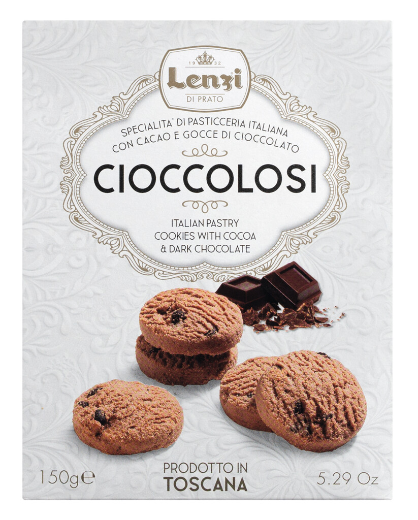 Cioccolosi - Pasticcini al Cioccolato e Cacao, peciva s cokoladom i kakaom, Lenzi - 150 g - paket
