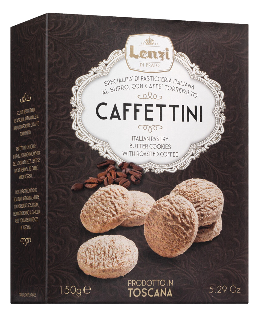 Caffettini - Pasticcini al Caffe, pastes amb cafe, Lenzi - 150 g - paquet