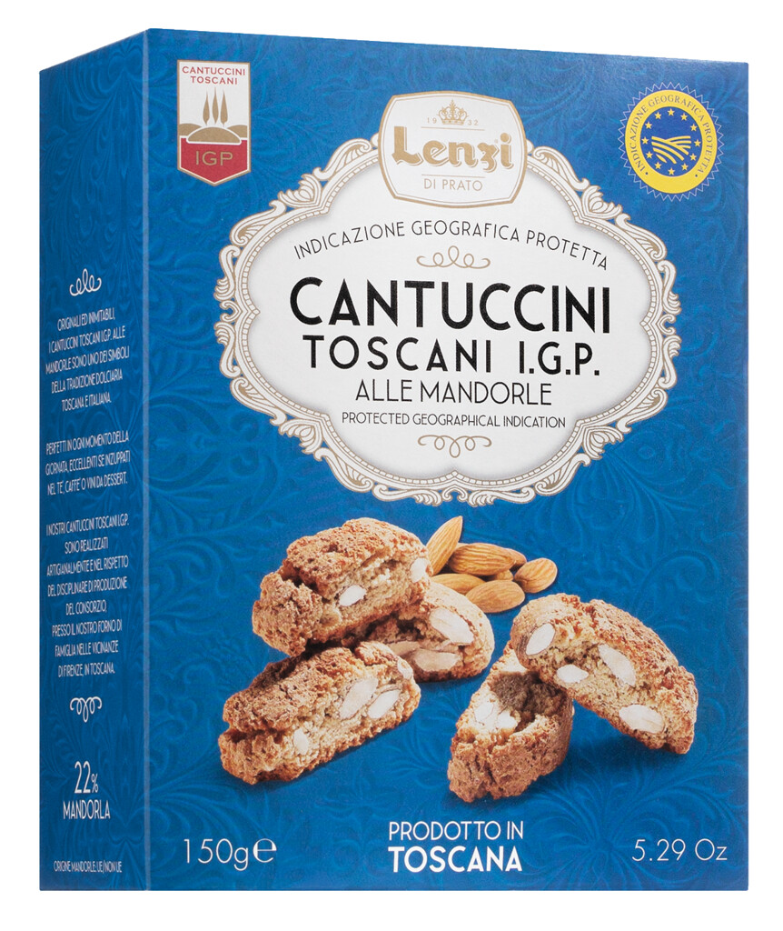 Cantuccini toscani IGP all mandorle, toskanske mandlove susienky, Lenzi - 150 g - balenie