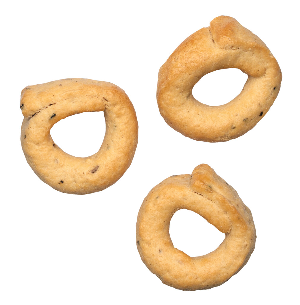 Taralli al Pomodoro e Origano, slane susienky s paradajkami a oreganom, Terre dei Trulli - 250 g - taska