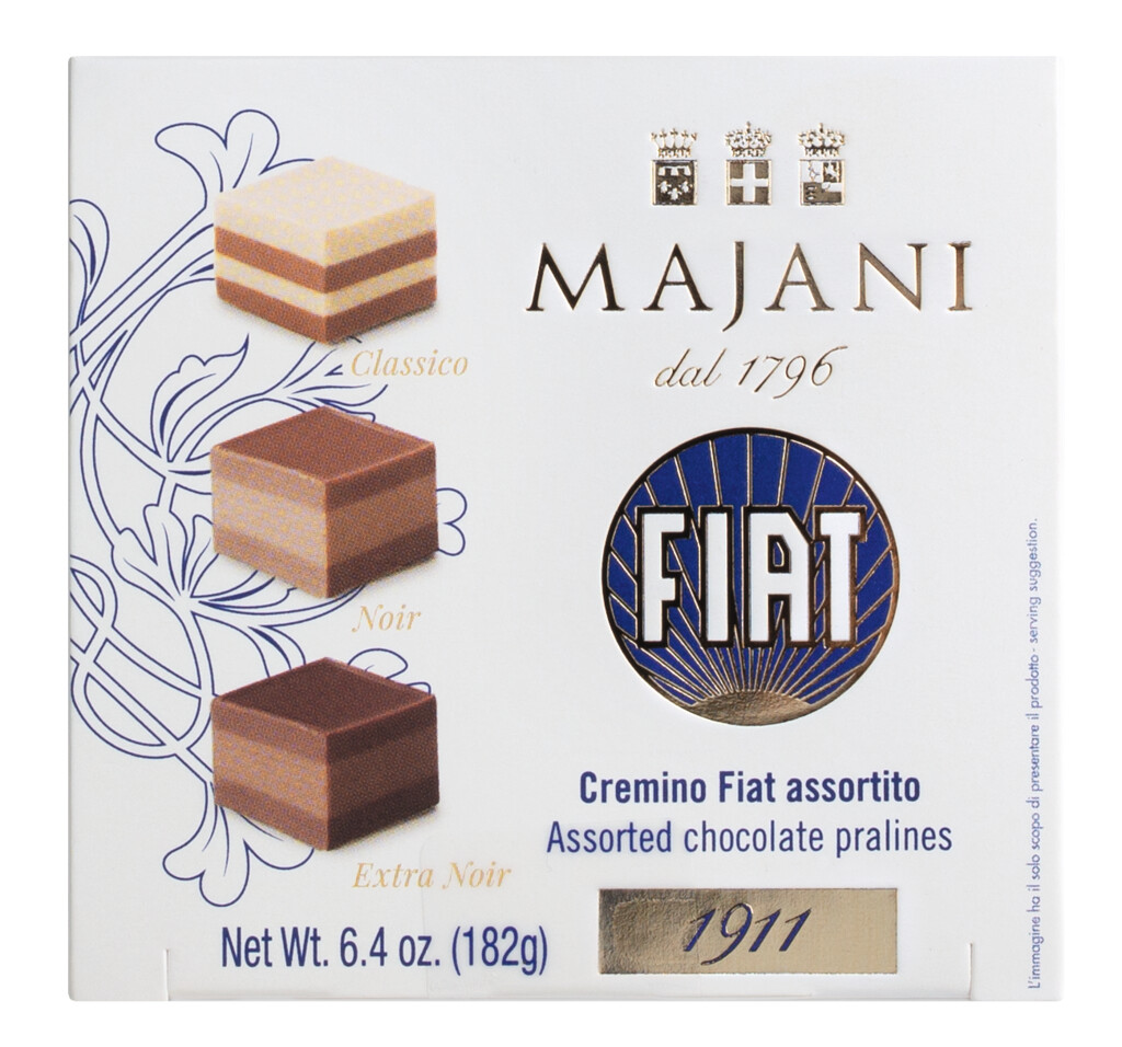 Dadino Fiat Mix, Schichtpralinen - Mix Haselnuss - Kakaocreme, Majani - 182 g - Packung