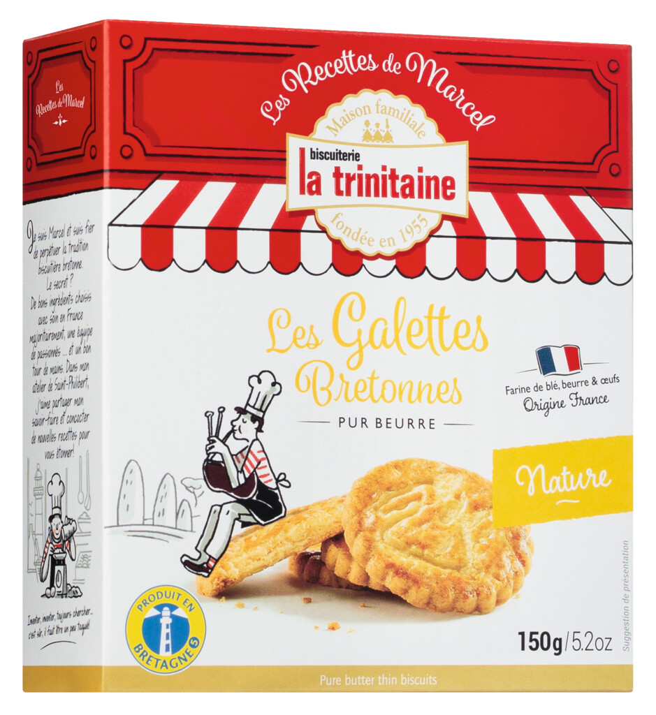 Galettes pur beurre, murokeksi Bretagnen, La Trinitaine - 150 g - pakkaus