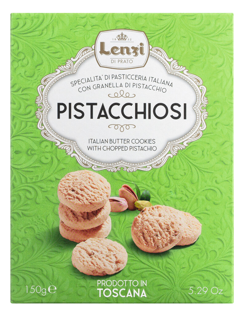 Pistacchiosi - Pasticcini con Pistacchio, peciva s pistacijama, lenzi - 150 g - pakirati