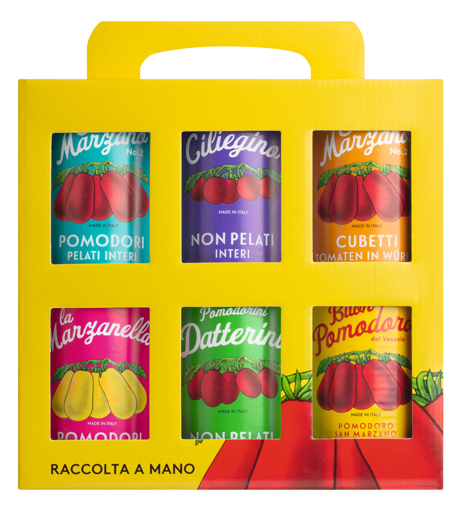 Set of 6 Tomatoes Vintage, San Marzano and Friends, Il pomodoro piu buono - 6 x 400 g - set