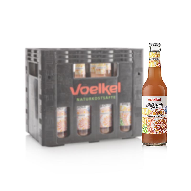 Voelkel - BioZisch Jeruk Darah, ORGANIK - 3.96 l, 12 x 330ml - Peti deposit