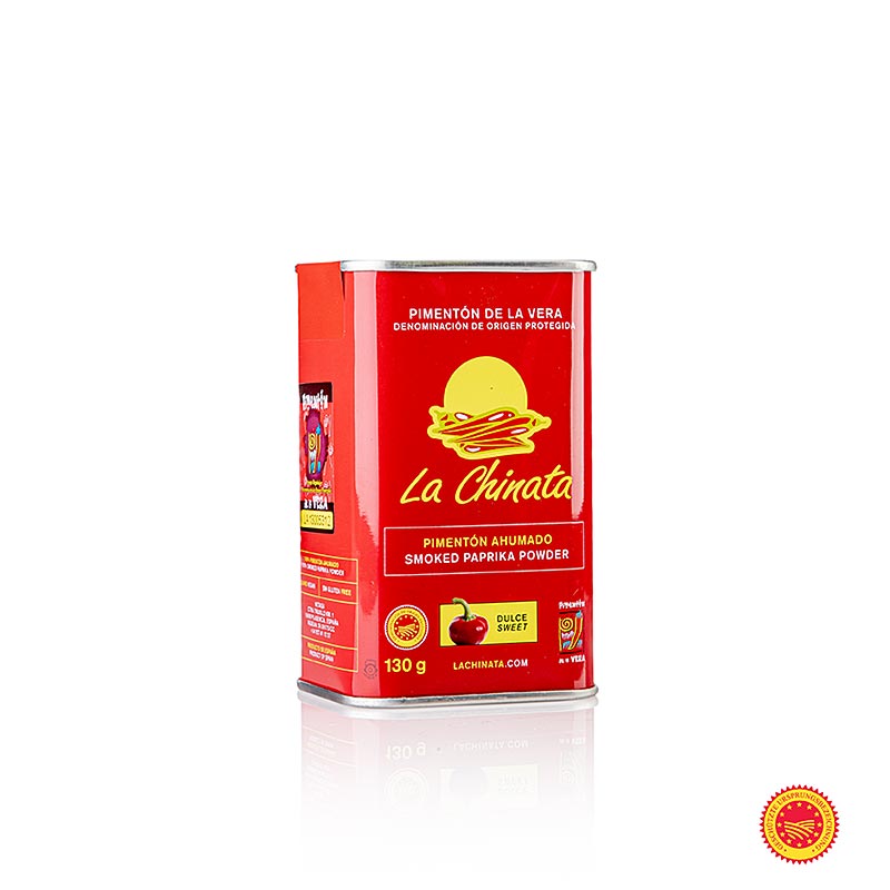 Serbuk paprika salai manis, PIMENTON de la Vera, la Chinata, PGI - 130 g - boleh