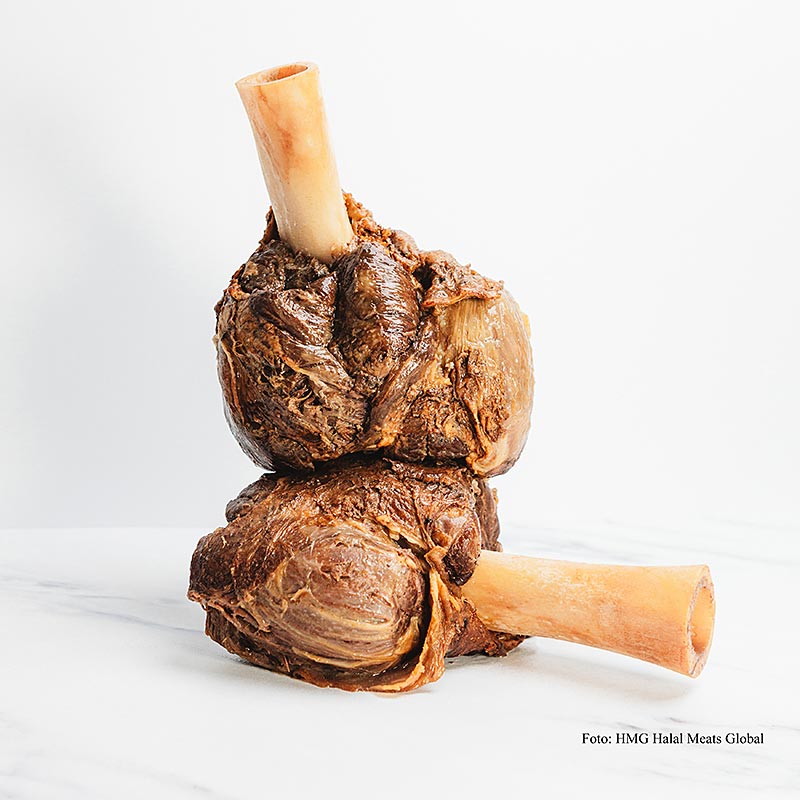 Hovadzie kladivo (hovadzia stopka s kostou), predvarene sous-vide, halal, HMG - priblizne 2,5 kg - vakuum