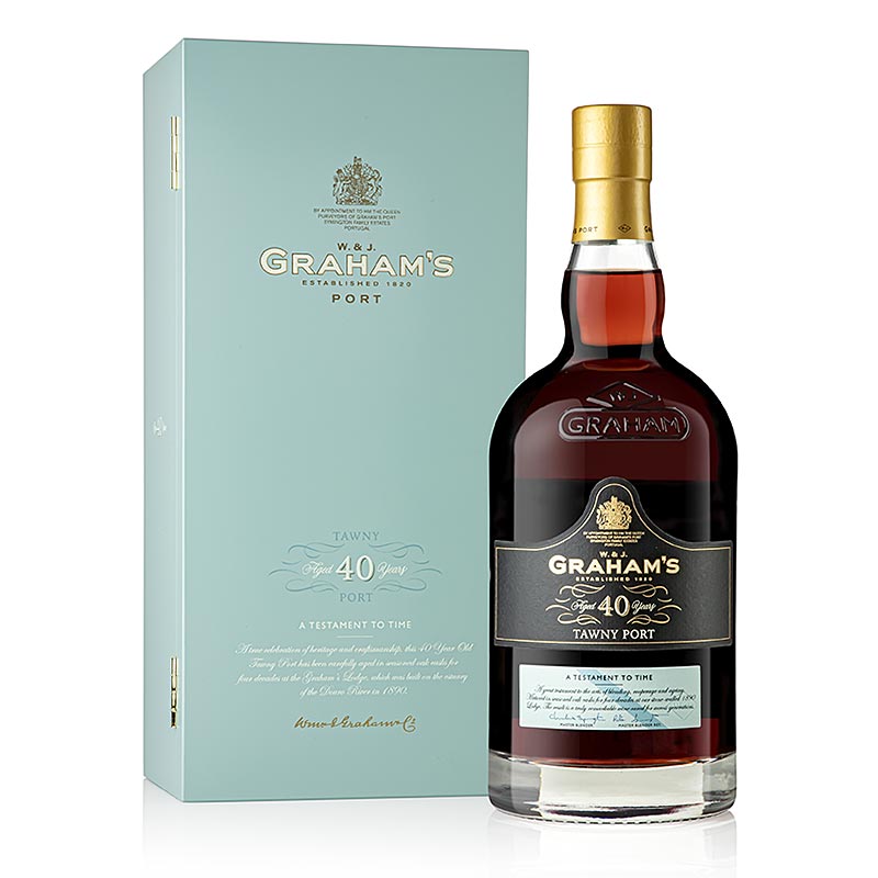 Graham`s 40 Year Old Tawny Porto, vi de Porto dolc, 20% vol., Portugal - 750 ml - Ampolla