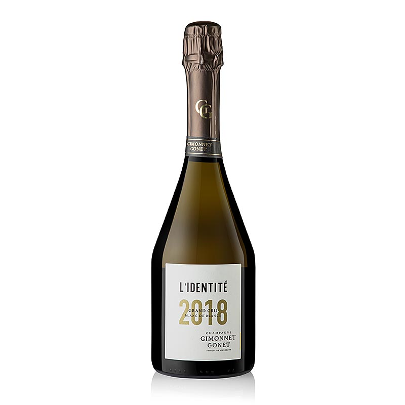 Champagne Gimonnet Gonet 2018er Identite Blanc de Blanc Grand Cru, Extra brut - 750 ml - Sticla