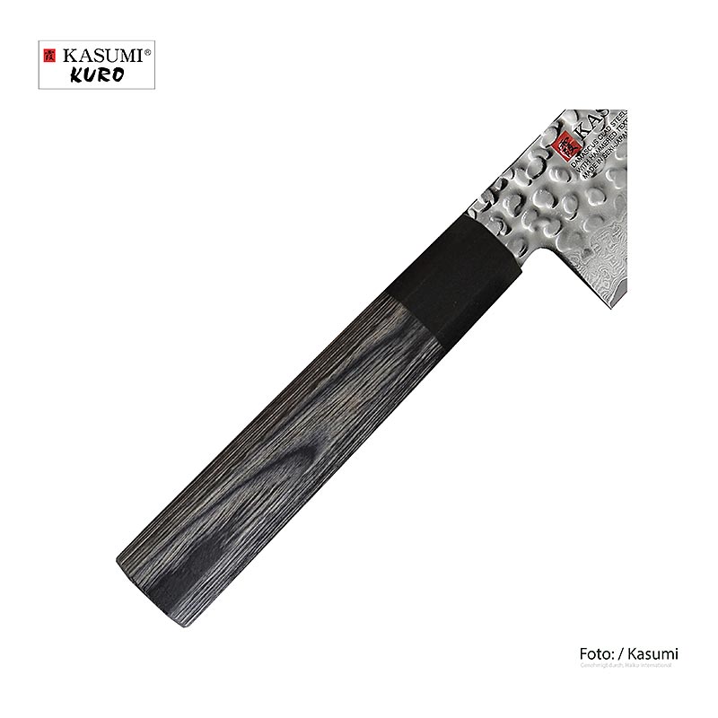Kuharski noz Kasumi Kuro, 21 cm, sivo/crn - 1 kos - skatla