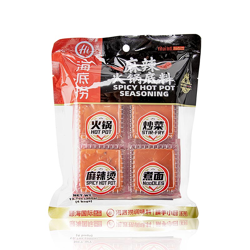 Condiment per a olla calenta picant, base de sopa, Haidilao - 360 g, 4 peces - Butllofa