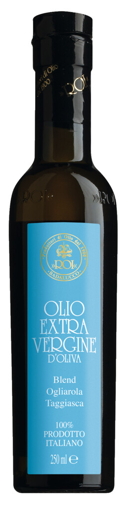 Olio ekstra devisko sorta Ogliarola Taggiasca, ekstra devisko oljcno olje Ogliarola Taggiasca, Olio Roi - 250 ml - Steklenica