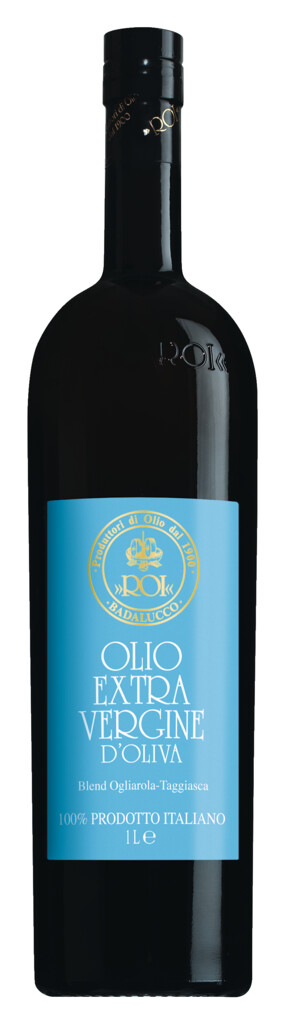 Olio ekstra devisko sorta Ogliarola Taggiasca, ekstra devisko oljcno olje Ogliarola Taggiasca, Olio Roi - 1000 ml - Steklenica