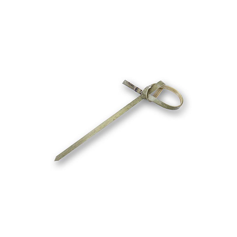 Bamboo skewers green, with knot end, 7 cm - 100 hours - bag Bamboo skewers green, with knot end, 7 cm - 100 hours - bag