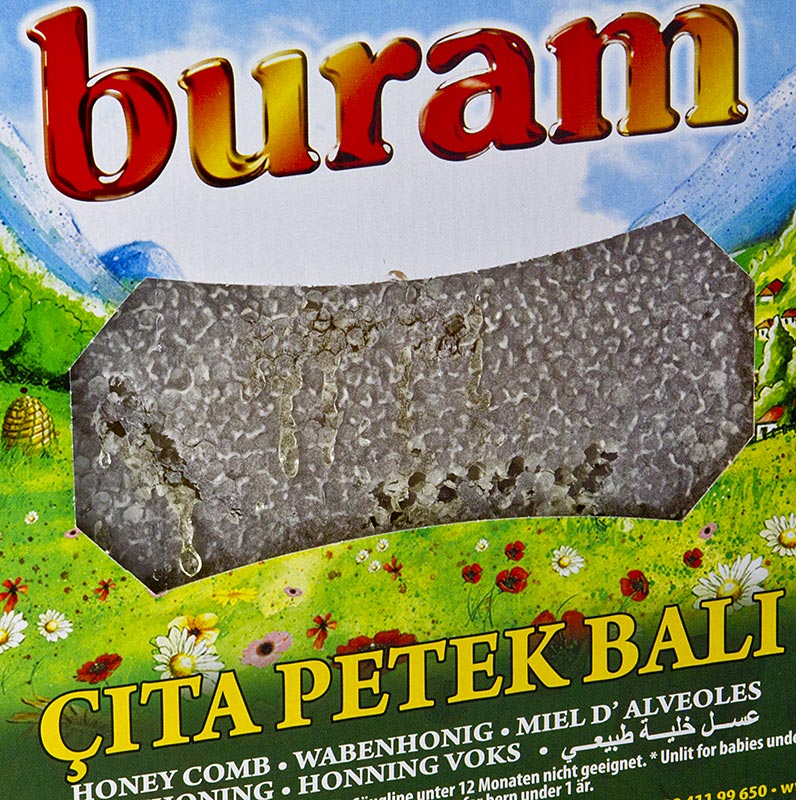 Vcely - plastev v medu v drevenem ramu, z Turecka - cca 3 kg - Lepenka