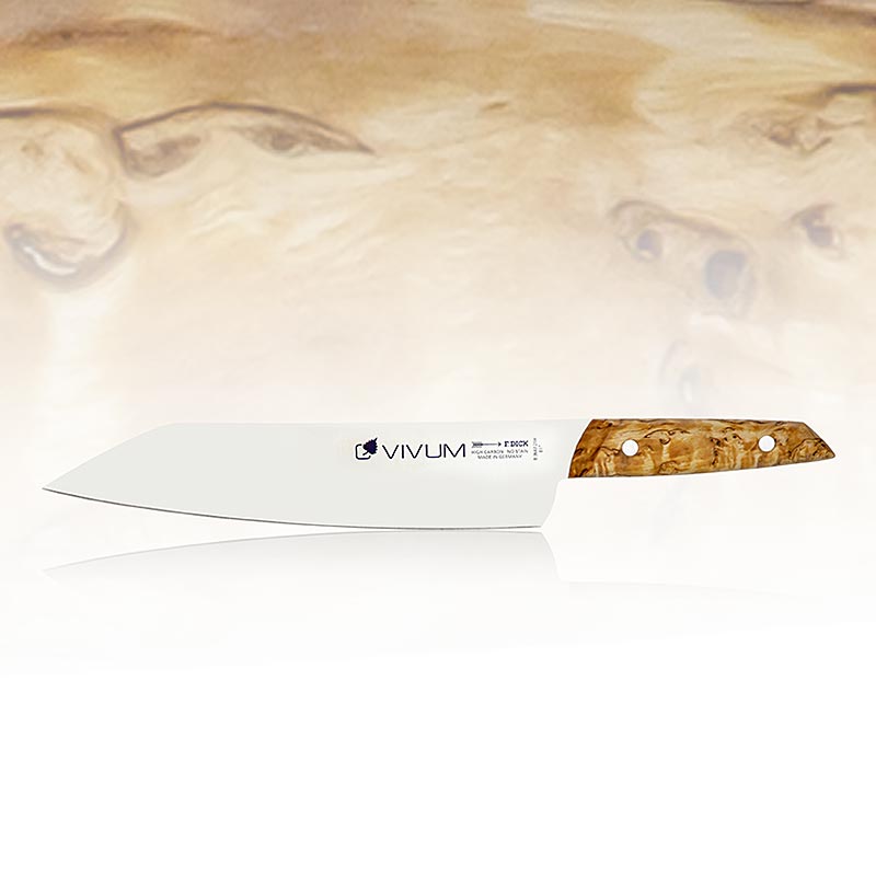 VIVUM chef`s knife, 21cm, with wooden handle, 26cm, THICK - 1 piece - outer packaging