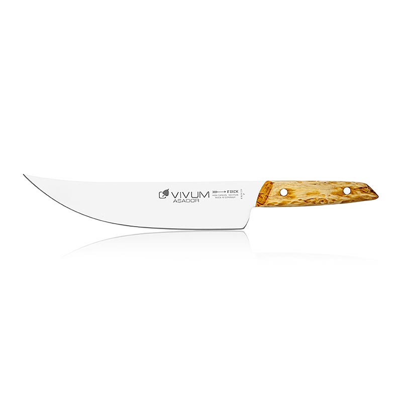 VIVUM BBQ-kniv Asador, koedkniv, med traehandtag, 22 cm, TYKK - 1 stk. - ydre emballage