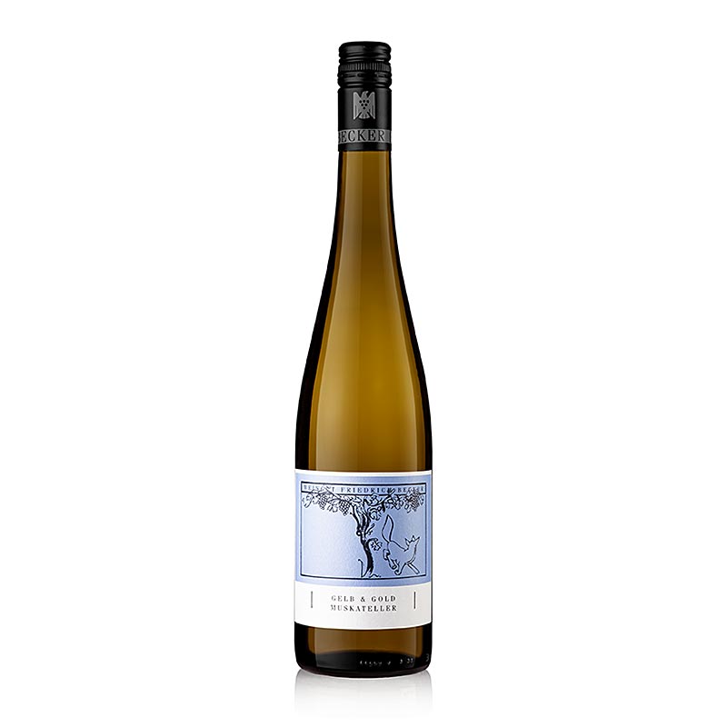 2024 Gulur og Gullna Muscat QW, thurrt, 12,5% alk., F. Becker - 750 ml - Flaska
