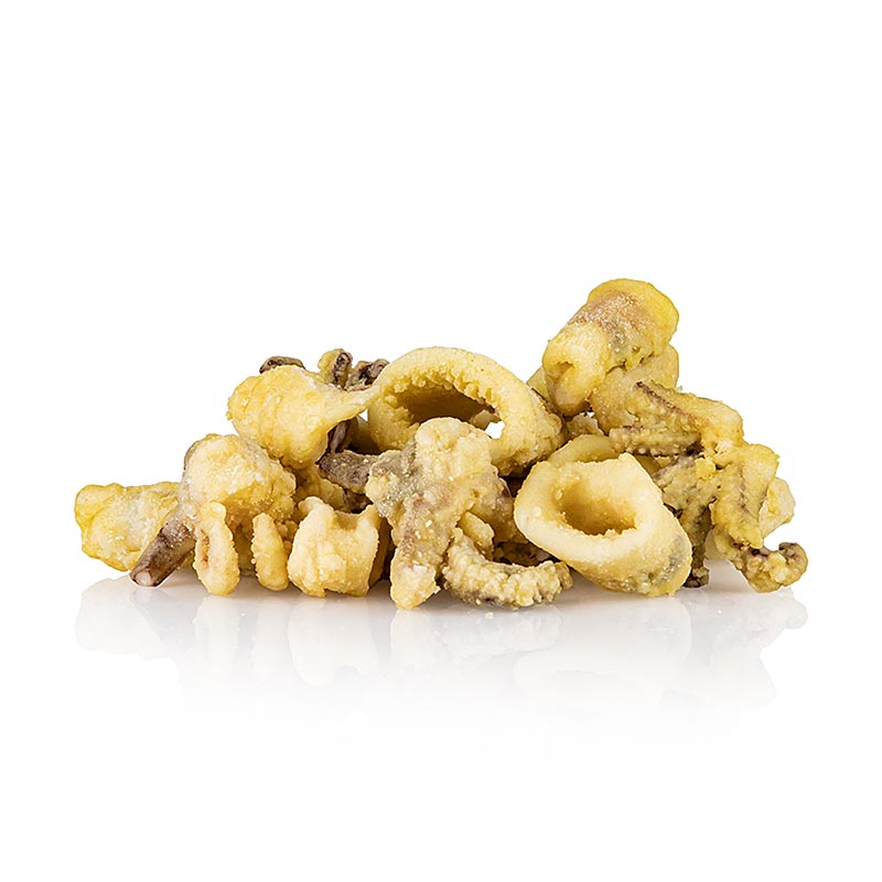 Cipironi, majhni koscki lignjev, pomokani, ocvrti, kalamari - 1 kg - Karton