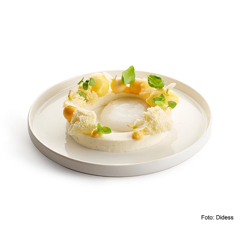 Pannacotta-ring, yoghurt med citrusfrukter, 95 mm, Didess - 780 g, 12 bitar - lada