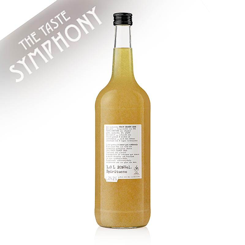 The Taste Symphony PEACH BRANDY SOUR, Licor 20% vol. - 1 l - Ampolla