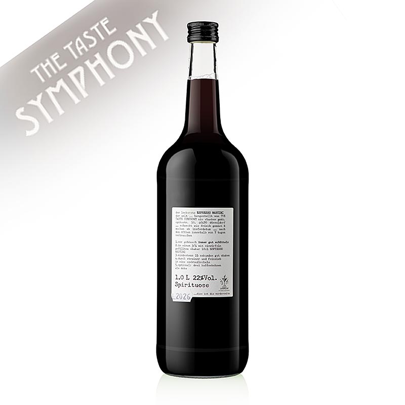 The Taste Symphony ESPRESSO MARTINI, Alkohol wysokoprocentowy 22% obj. - 1 l - Butelka