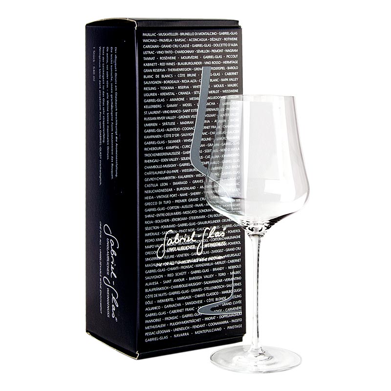 GABRIEL - GLAS© StandArt, wijnglas, 510 ml, machinaal geblazen, in een geschenkdoos - 1 stuk - karton