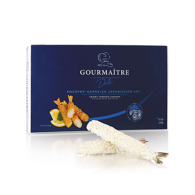 Asia Fingerfood - Garnelen Japanische Art, 40 - 50 Stück (Dim Sum) - 1 kg - Schachtel
