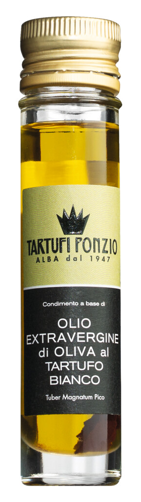 Olio extra virgem de oliva Tuber Magnatum Pico, azeite extra virgem com trufas, Tartufi Ponzio - 50 ml - Garrafa