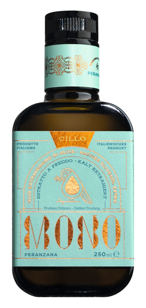 Monocultivar Peranzana, Linea Mono, Extra Virgin Olive Oil, Cillo - 250 ml - Bottle