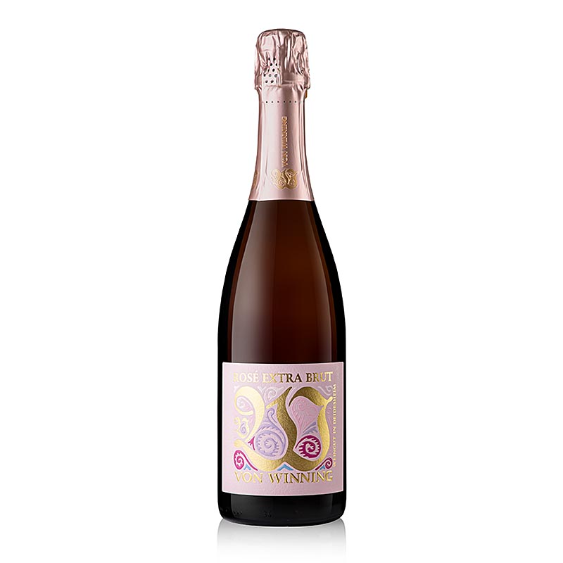 Ruzove sumive vino pozdni Bugunder Chardonnay, brut, 12 % obj., z Winningu - 750 ml - Lahev