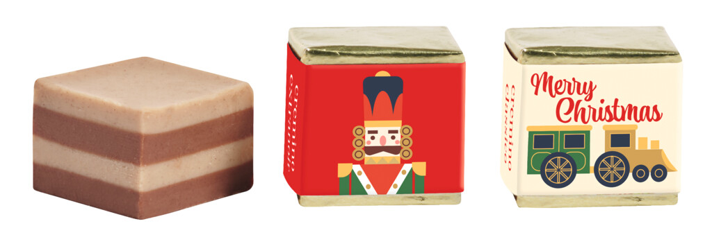 Cremino Buon Natale, espositore, slojevita pralina s ljesnjacima i bademima, Majani - 1,013 g - prikaz