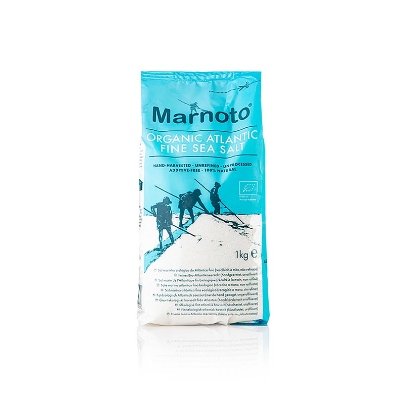 Sal Marinho Hagyomanyos tengeri so, durva, feher, nedves, Marnoto, bio - 1 kg - taska