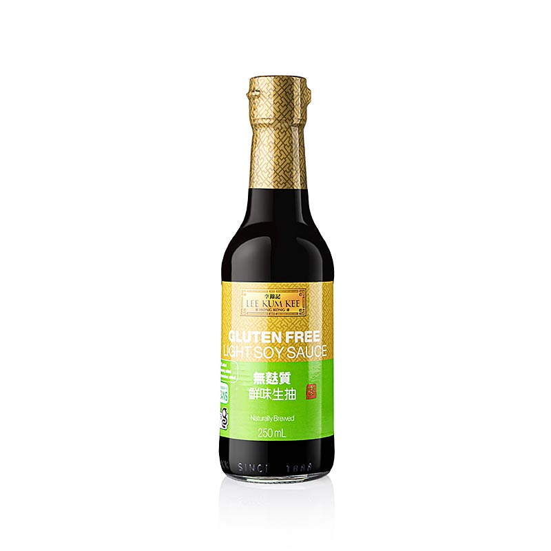 Sojasosa, lett, glutenlaus, Lee Kum Kee - 250 ml - Flaska