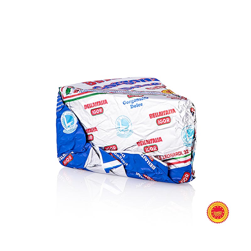 Gorgonzola Dolce (kek sajt), DOP - kb. 750 g - PE hej Gorgonzola Dolce (kek sajt), DOP - kb. 750 g - PE hej