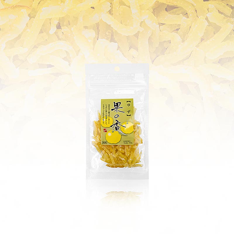 Zeste d`ecorce de Yuzu, confit, Kanoka - 36 g - sac